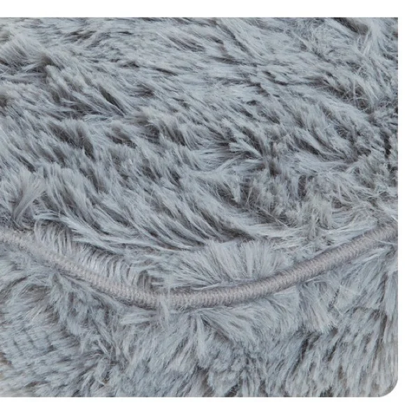 Grey “Warmies” brand slippers, heatable, weighted & fuzzy -size 8-10 NWOT - Picture 9 of 12